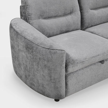 Mirella Sofa Bed Left Hand Facing Corner Dark Grey