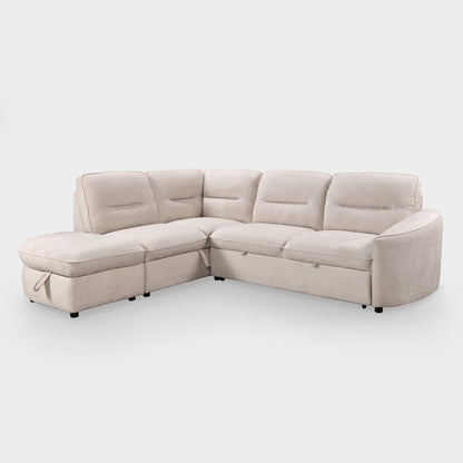 Mirella Sofa Bed Left Hand Facing Corner Beige