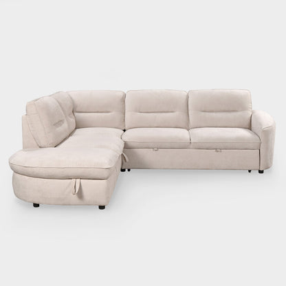 Mirella Sofa Bed Left Hand Facing Corner Beige