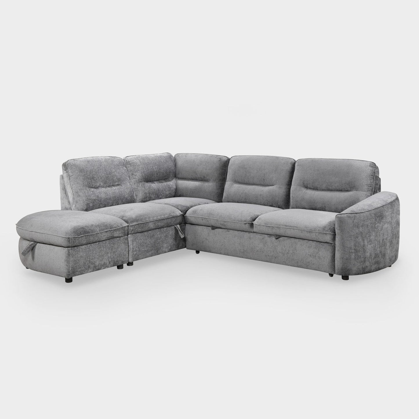Mirella Sofa Bed Left Hand Facing Corner Dark Grey