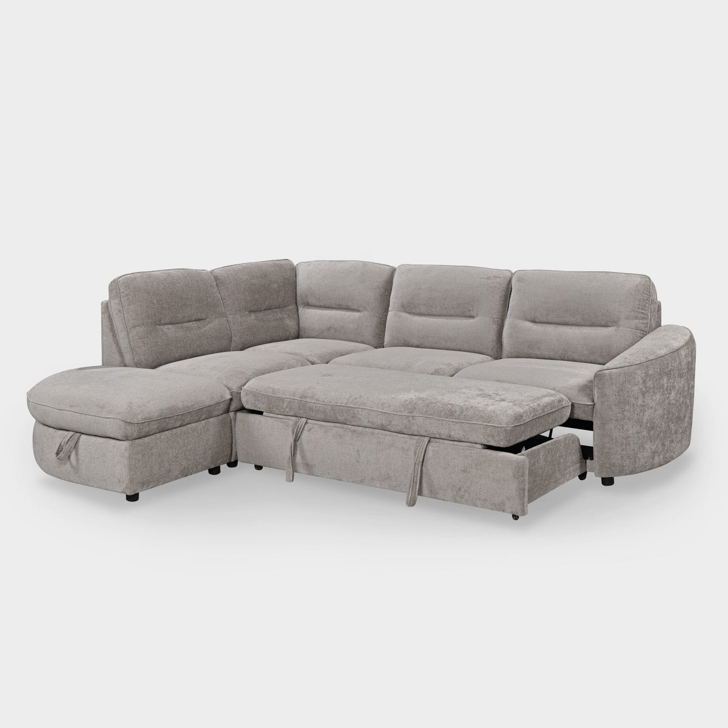 Mirella Sofa Bed Left Hand Facing Corner Grey