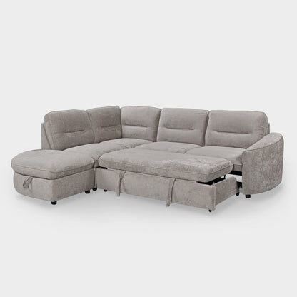 Mirella Sofa Bed Left Hand Facing Corner Grey