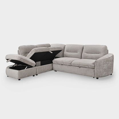 Mirella Sofa Bed Left Hand Facing Corner Grey