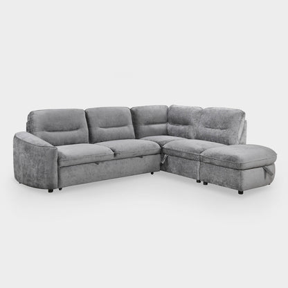 Mirella Sofa Bed Right Hand Facing Corner Dark Grey