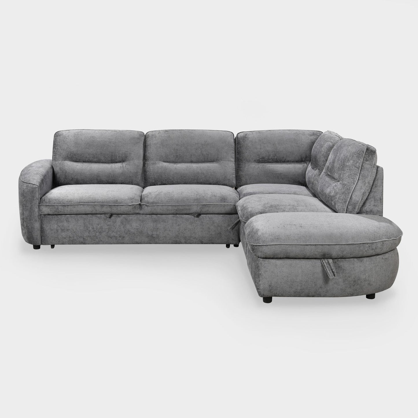 Mirella Sofa Bed Right Hand Facing Corner Dark Grey