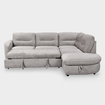 Mirella Sofa Bed Right Hand Facing Corner Grey