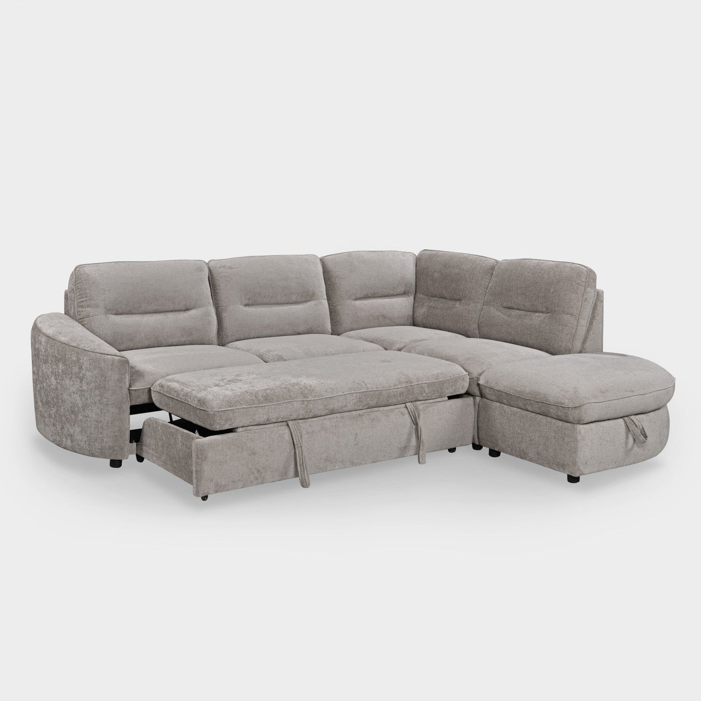 Mirella Sofa Bed Right Hand Facing Corner Grey