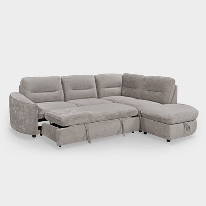 Mirella Sofa Bed Right Hand Facing Corner Grey