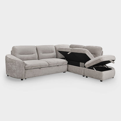Mirella Sofa Bed Right Hand Facing Corner Grey