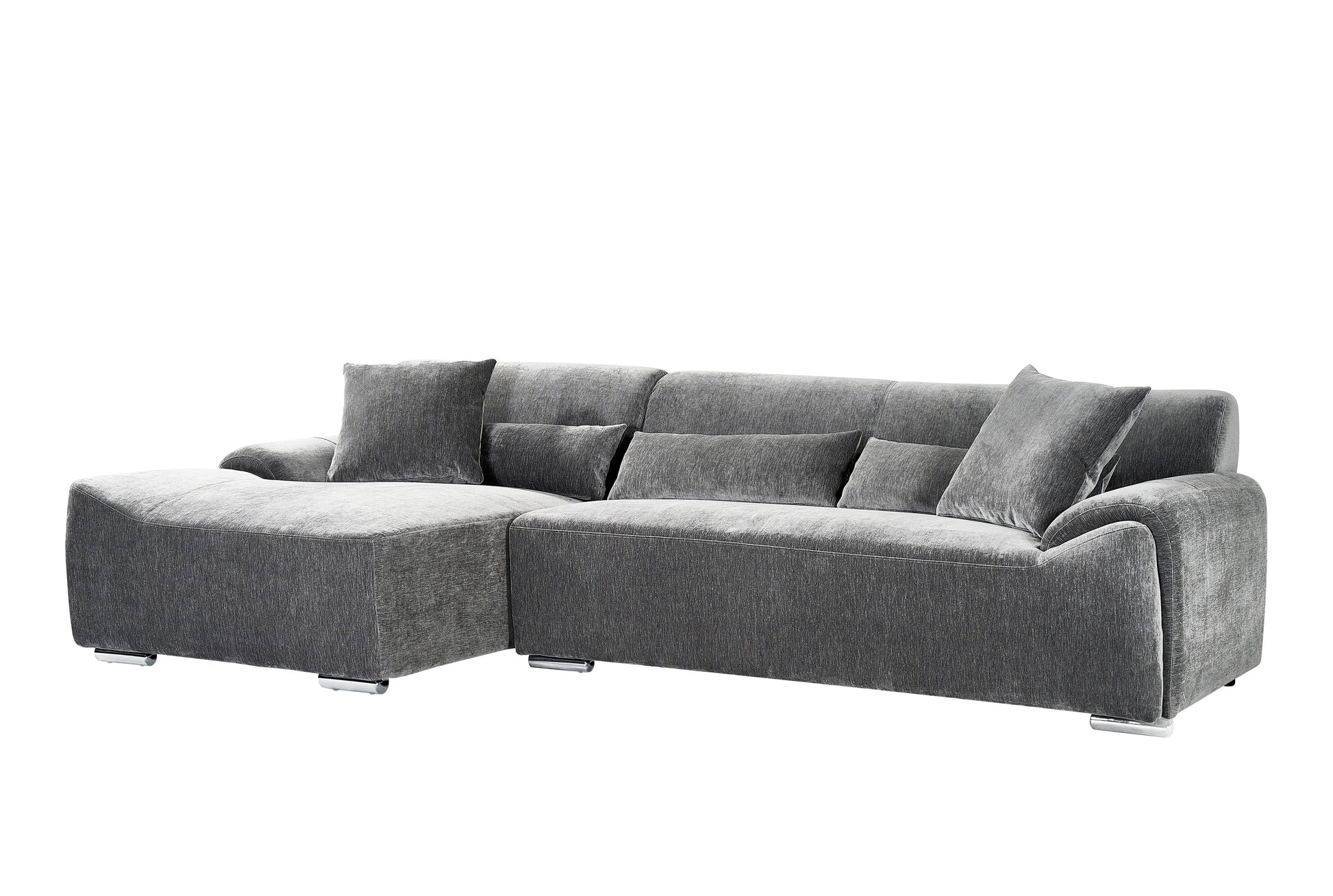 Dreamy Mora charcoal left hand corner sofa alternative view
