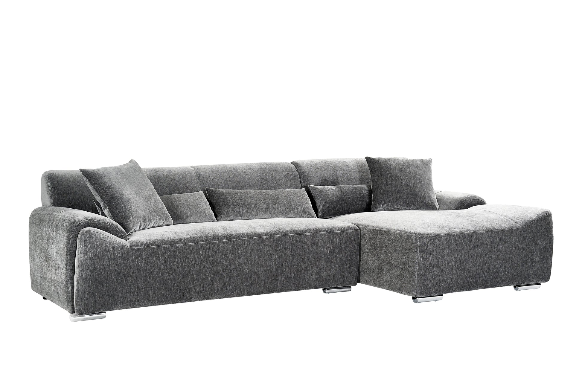 Dreamy Mora charcoal right hand corner sofa alternative view
