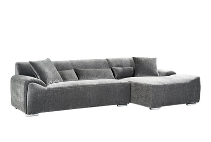 Dreamy Mora charcoal right hand corner sofa alternative view