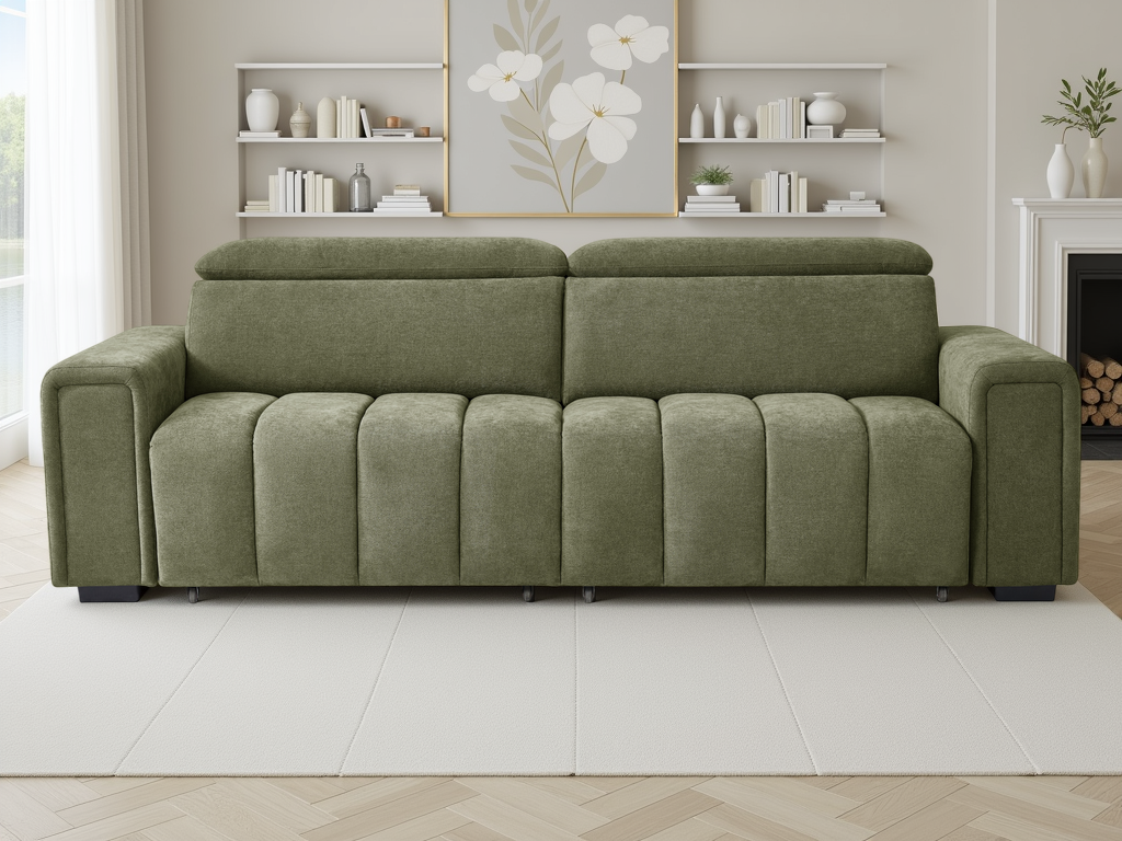 Monique Electric Sofabed Green 3 Seater - Monique Electric Sofabed Green 3 Seater sofa bed Isle of Man UK delivery