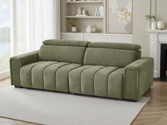 Monique Electric Sofabed Green 3 Seater - Monique Electric Sofabed Green 3 Seater sofa bed Isle of Man UK delivery