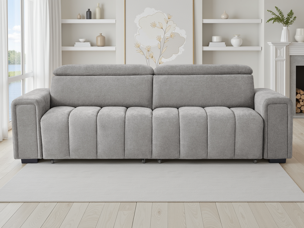 Monique Electric Sofabed Grey 3 Seater - Monique Electric Sofabed Grey 3 Seater sofa bed Isle of Man UK delivery