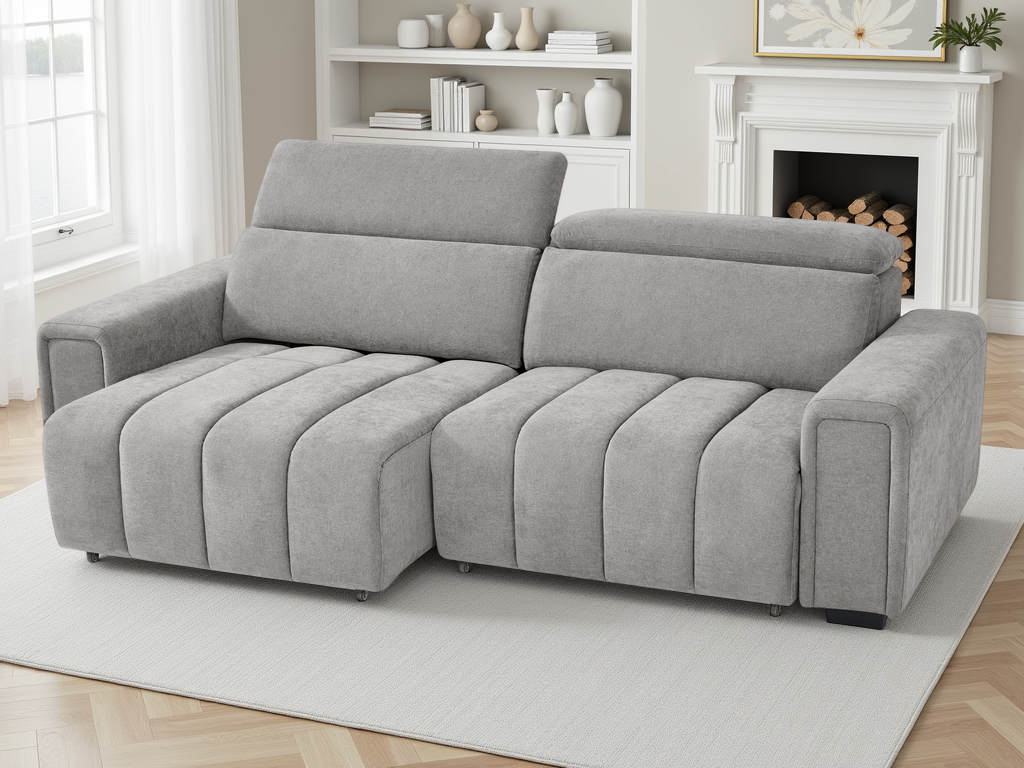 Monique Electric Sofabed Grey 3 Seater - Monique Electric Sofabed Grey 3 Seater sofa bed Isle of Man UK delivery