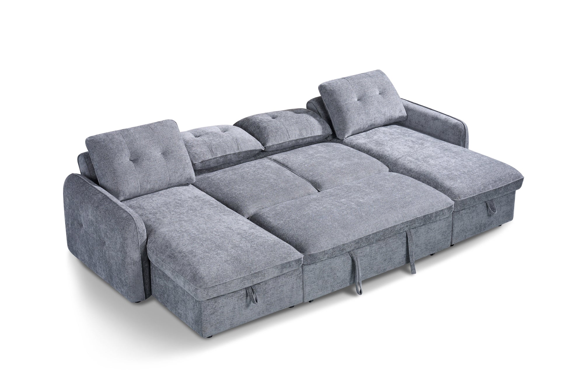 Morgan Sofabed Grey U Shape Corner - grey U shape sofa bed Isle of Man