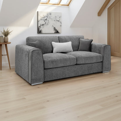 Naples Sofa Grey 3 Seater