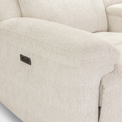 Owen Electric Recliner Sofa 2 Seater Beige