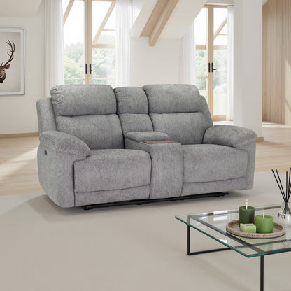 Owen Electric Recliner Sofa 2 Seater Grey