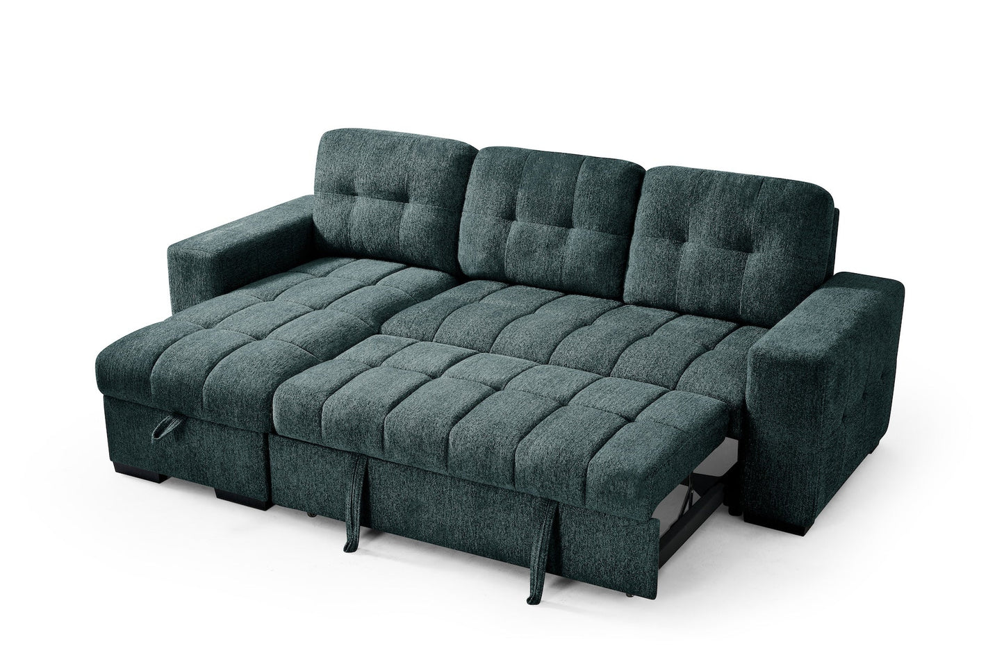 Paisley Universal Corner Sofabed Teal - corner sofa bed - Dreamy furniture