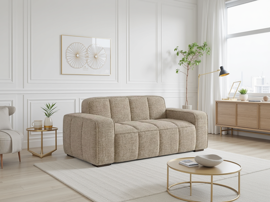 Paris Sofa Beige 2 Seater - premium sofa with free Isle of Man and UK delivery