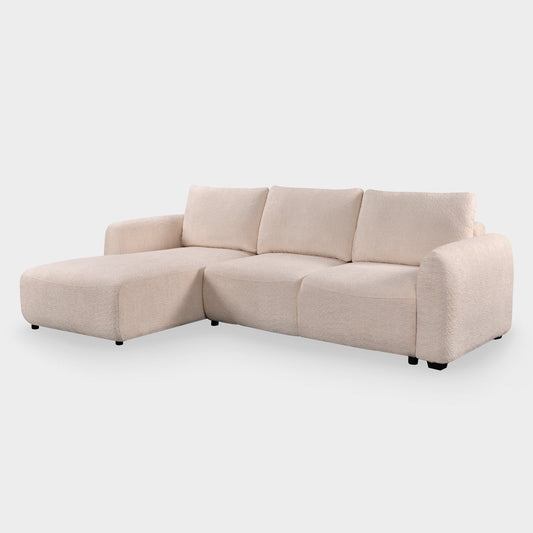 Sage Sofa Bed Left Hand Facing Corner Beige
