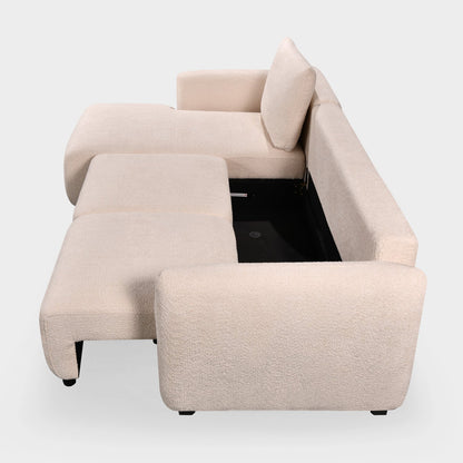 Sage Sofa Bed Left Hand Facing Corner Beige