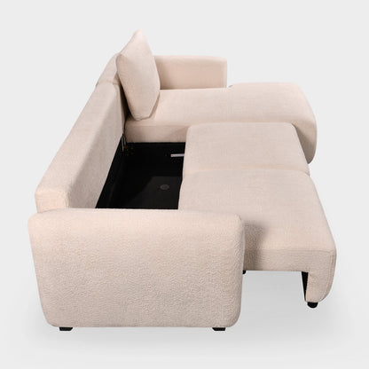 Sage Sofa Bed Right Hand Facing Corner Beige