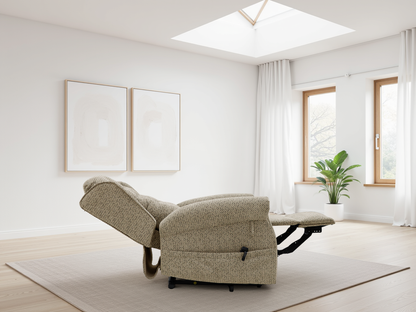Siya Rise and Recline Chair Mink - Siya sofa range - Dreamy furniture Isle of Man and UK
