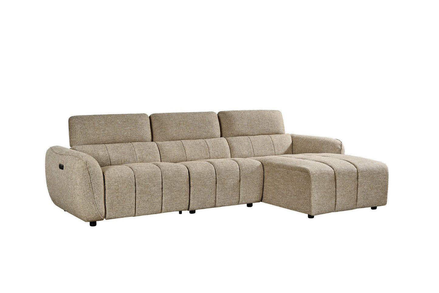 Tulia Mocha Electric Recliner Corner Sofa - electric recliner corner sofa UK at Dreamy