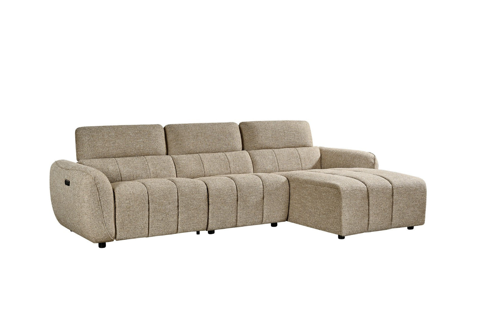 Tulia Mocha Electric Recliner Corner Sofa - electric recliner corner sofa UK at Dreamy