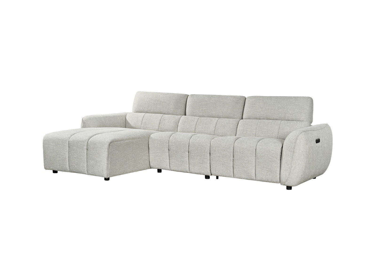 Tulia Electric Grey Recliner Corner Sofa - electric recliner corner sofa UK at Dreamy