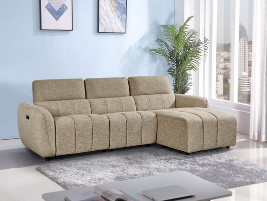Tulia Mocha Electric Recliner Corner Sofa - electric recliner corner sofa UK at Dreamy