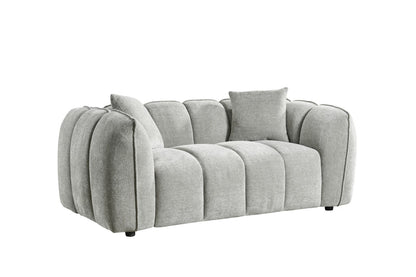 Vera Sofa Grey 2 Seater - modern compact sofa UK at Dreamy