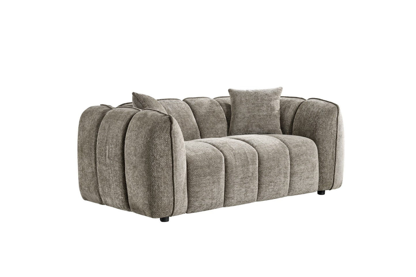 Vera Sofa Mocha 2 Seater - modern compact sofa UK at Dreamy