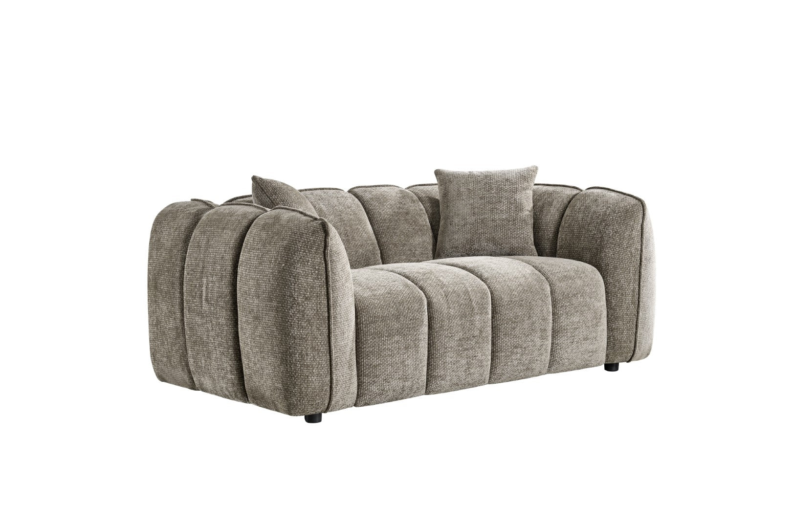 Vera Sofa Mocha 2 Seater - modern compact sofa UK at Dreamy