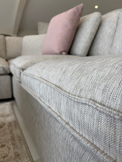Salma Sofa Grey Large Corner with Footstool - Salma Sofa Grey Large Corner with Footstool corner sofa Isle of Man UK delivery