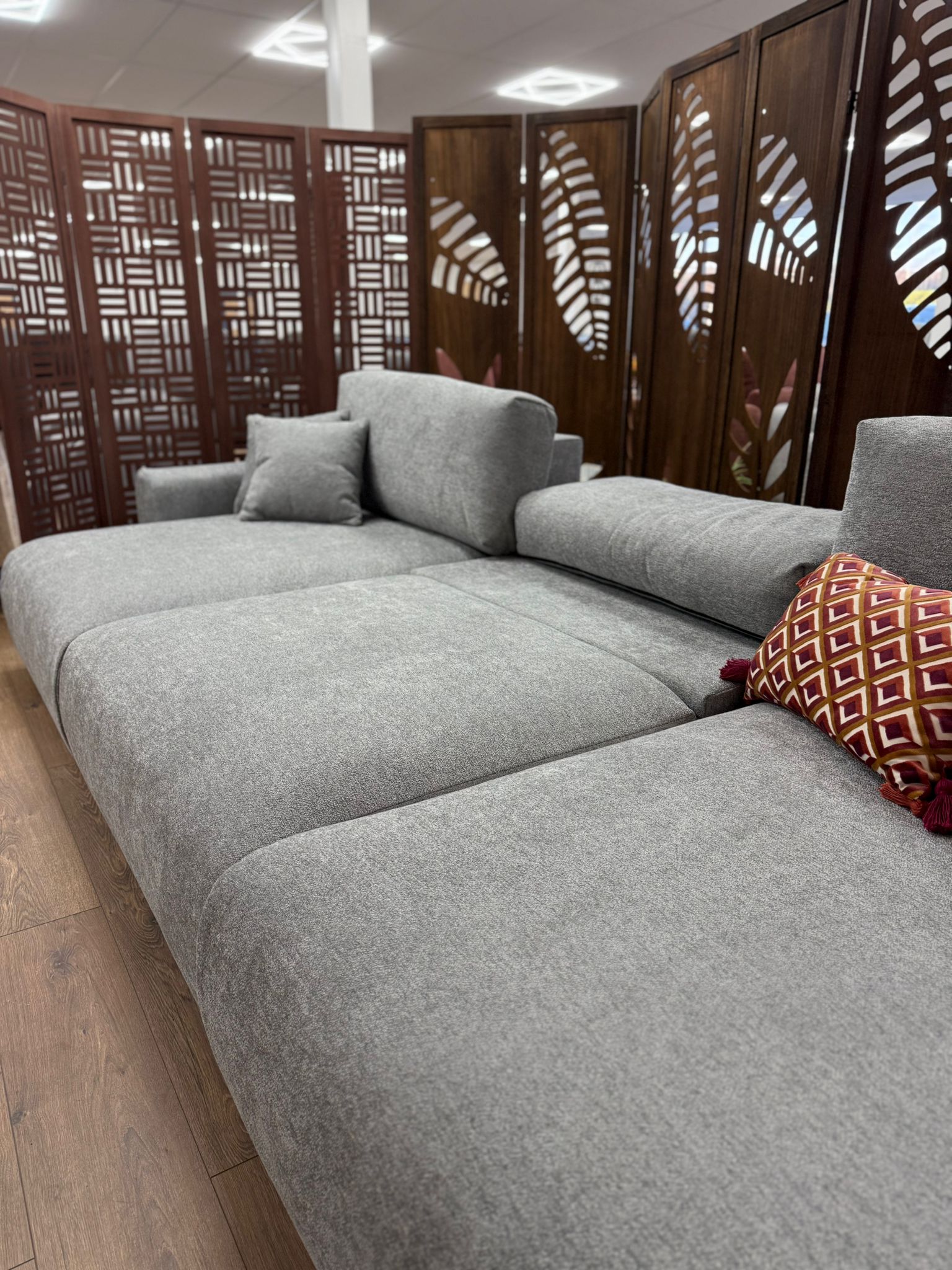 Lucie Sofa Grey U Shape Corner - premium furniture with free Isle of Man and UK delivery