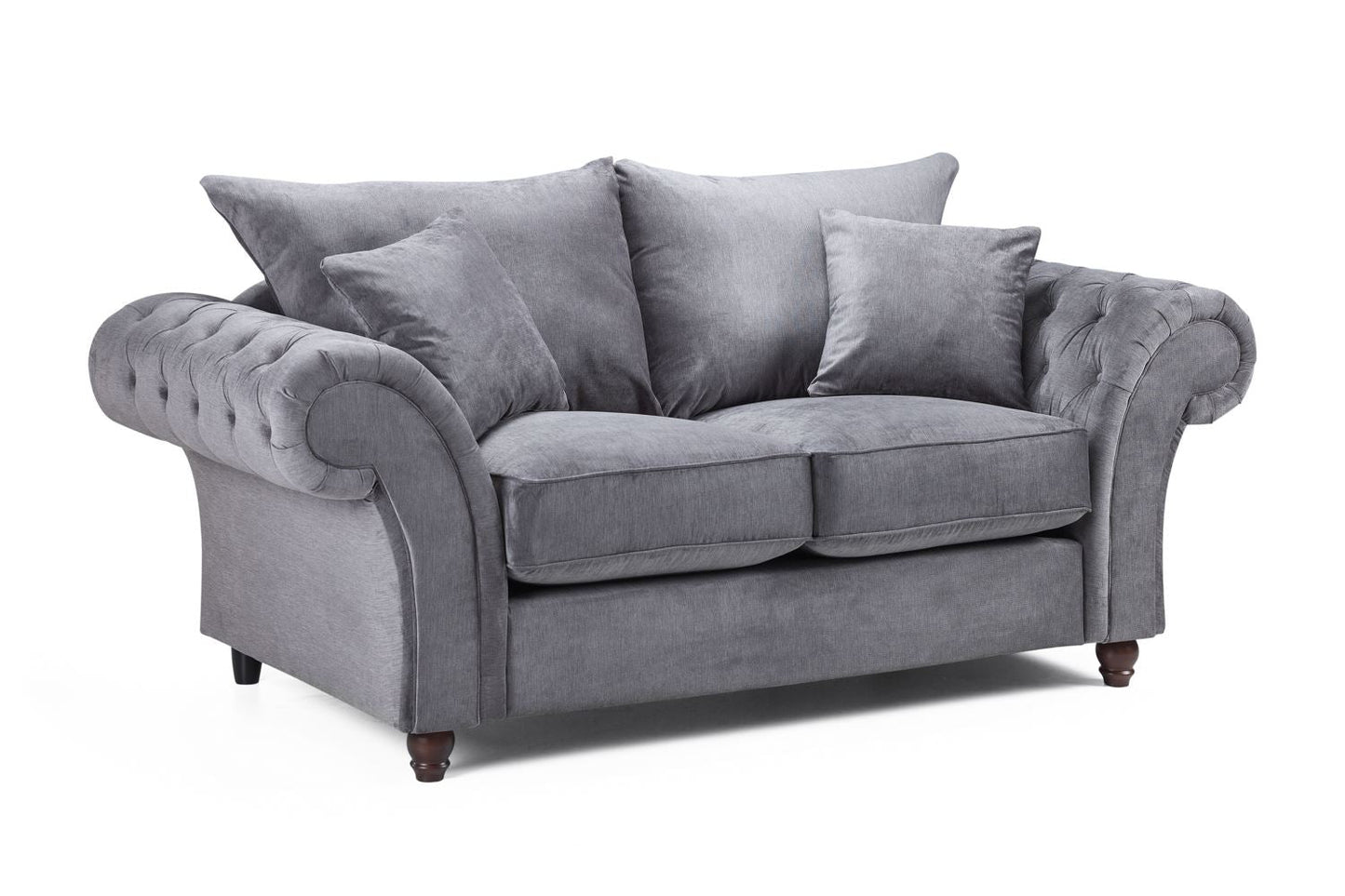 Willow Grey 2 Seater sofa - premium fullback sofa with UK and Isle of Man delivery