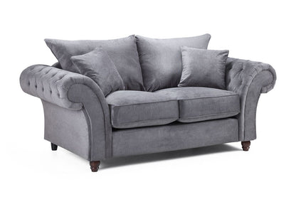 Willow Grey 2 Seater sofa - premium fullback sofa with UK and Isle of Man delivery