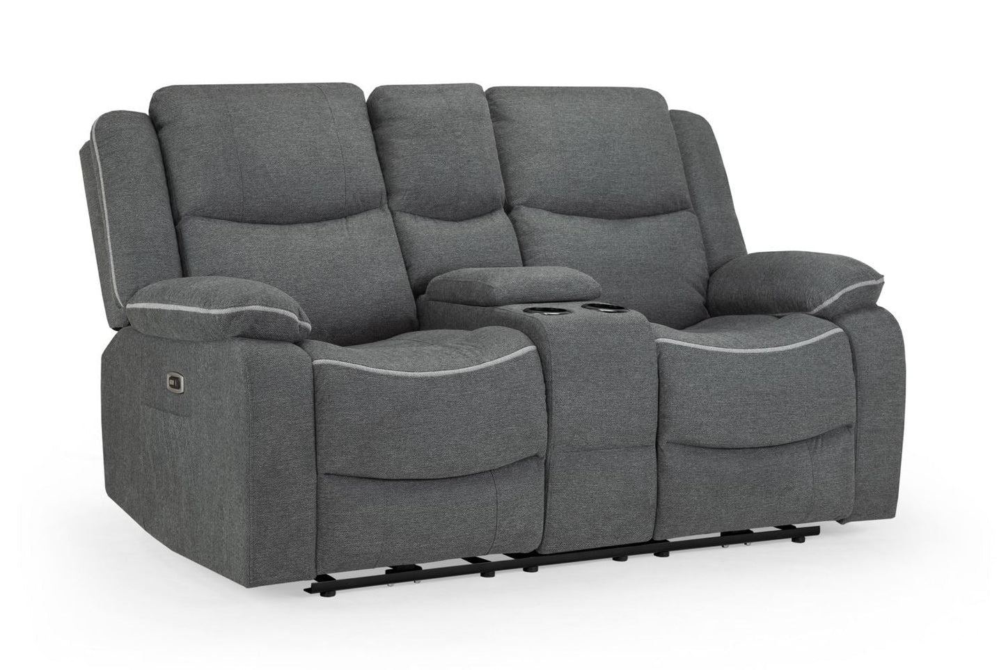 Haven Electric Recliner Sofa Graphite 2 Seater