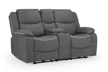 Haven Electric Recliner Sofa Graphite 2 Seater