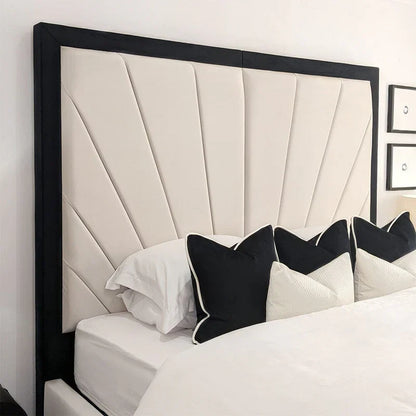 Tokyo Sunburst Bed with Piping