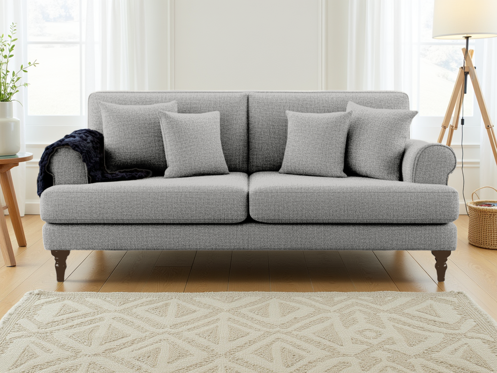 Sunnie Grey 3 Seater sofa for UK and Isle of Man homes