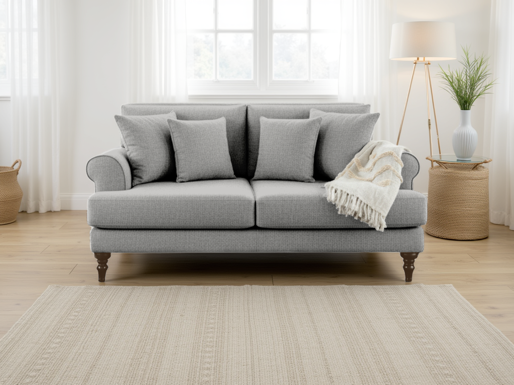 Sunnie Grey 2 Seater sofa for UK and Isle of Man homes