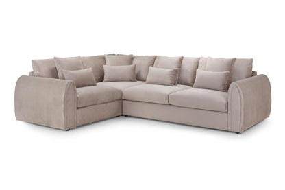 Milo Sofa Mocha Left Hand Facing Corner from Dreamy - sofa with free Isle of Man and UK delivery