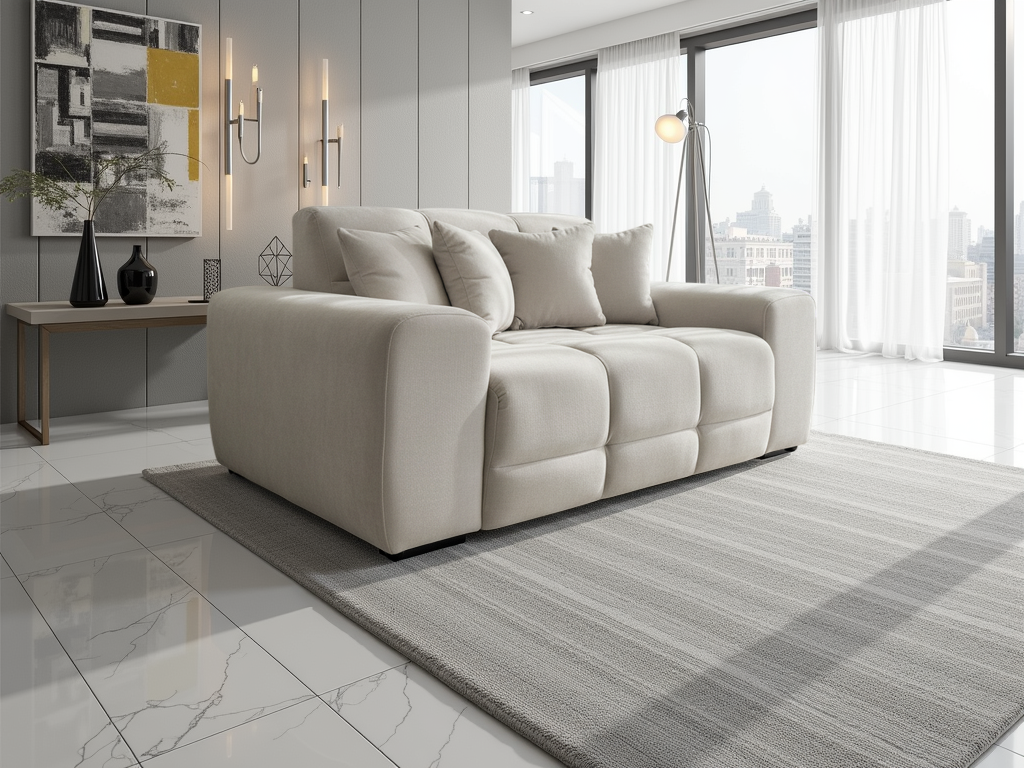 Joanna Sofa Natural 2 Seater from Dreamy - sofa with free Isle of Man and UK delivery