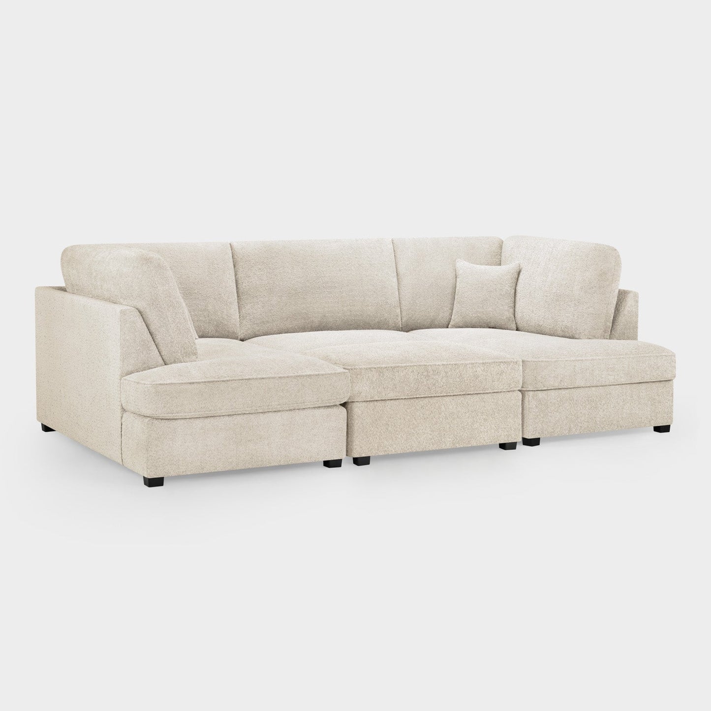 Carnaby Sofa Boucle Beige U Shape Corner