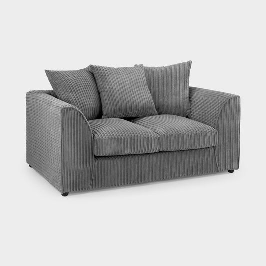 Harley Jumbo Sofa Grey 2 Seater